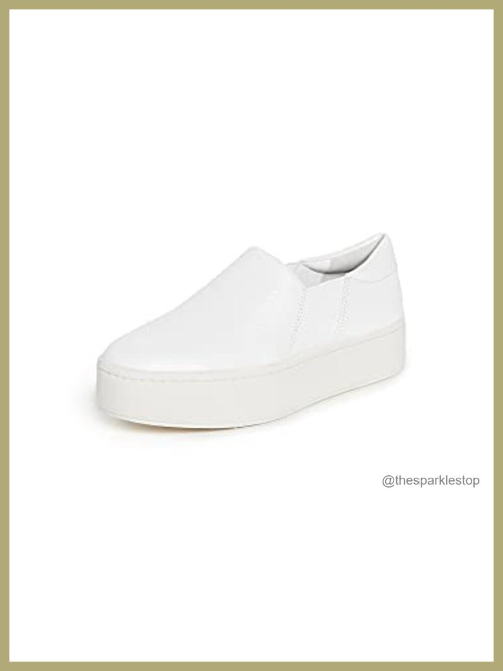 Vince Slip-On Sneakers Women Platform Leather Casual Shoes